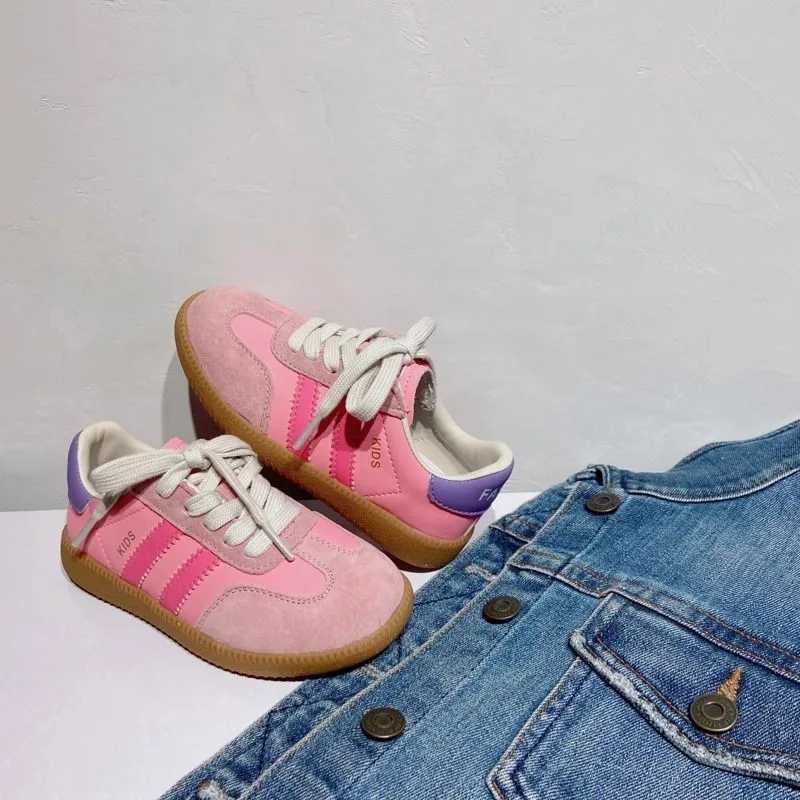 2024 Boys And Girls Canvas Shoes Childrens School Performance Shoes Fashion Children Biscuit Bottom Breathable Kids ShoesT250321
