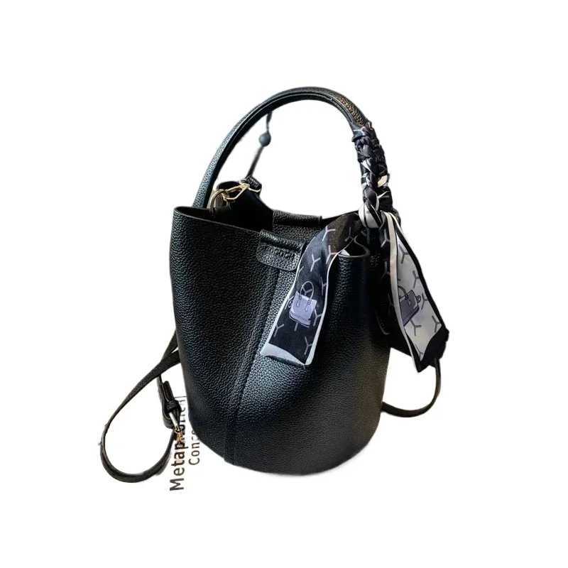 Advanced Sense Western Style PU Simplicity Womens Crossbody Bag 2025 New Bucket Bag Fashion Communicating Shoulder Bag Y250319