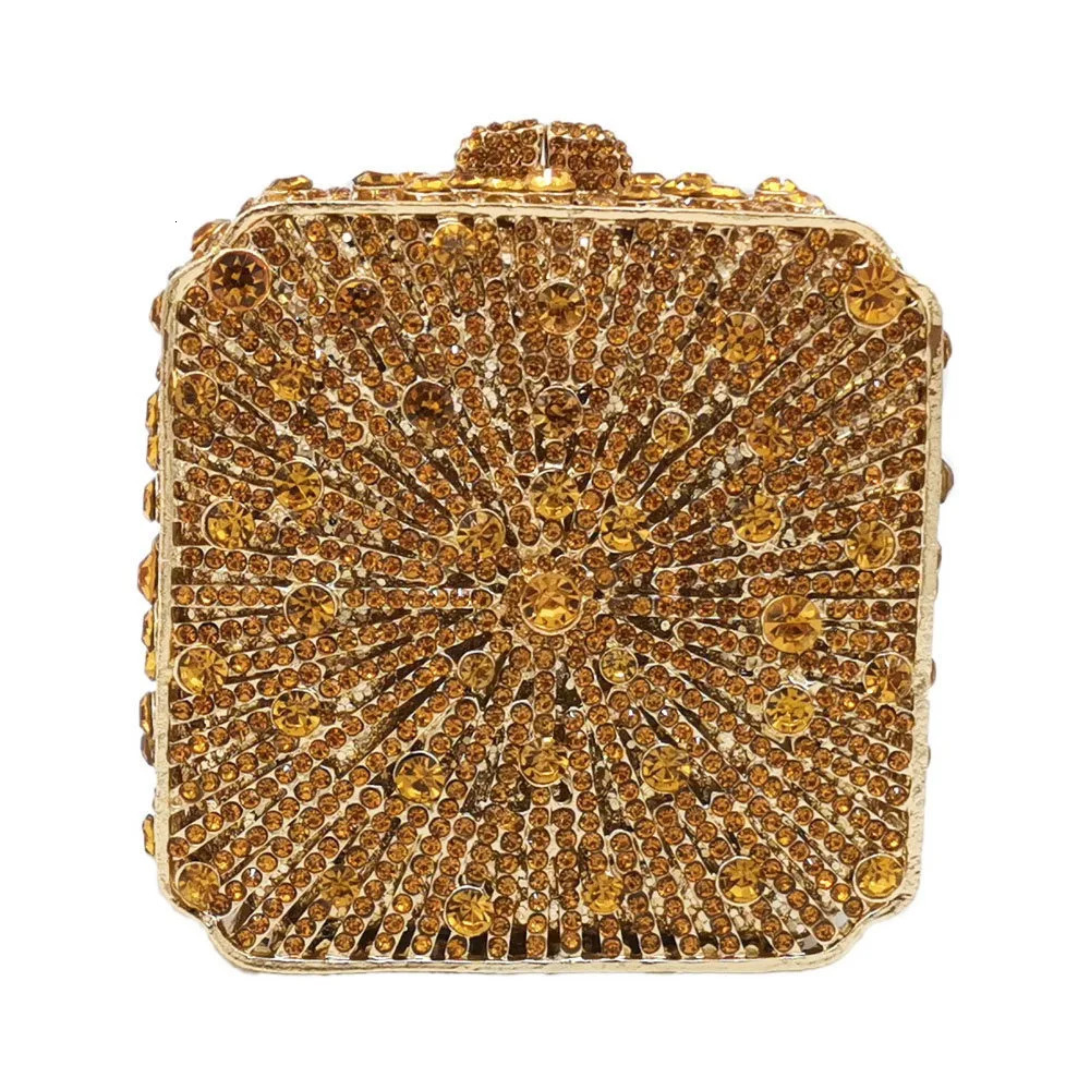 20 color womens crystal evening clutch bag dinner day banquet gemstone mobile wallet handbag 250317
