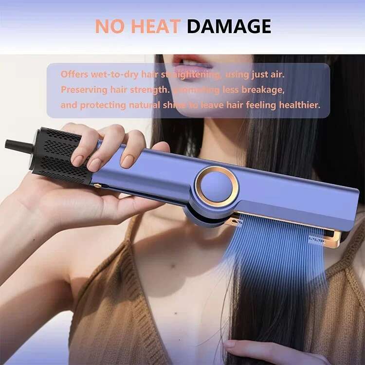 2 In 1 Straightener Multi Styler Hair Dryer 110000Rpm Electric Hair Brushes Straightening Air Intuitive Airw