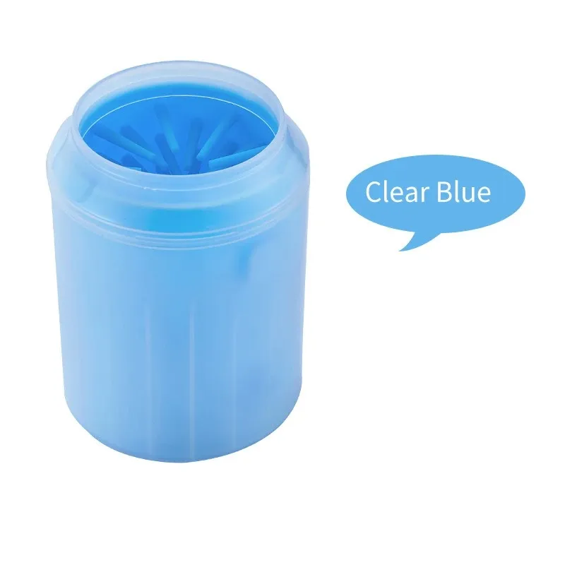New Dog Paw Cleaner Cup Soft Silicone Combs Portable Outdoor Pet Foot Washer Paw Clean Brush Quickly Wash Foot Cleaning
