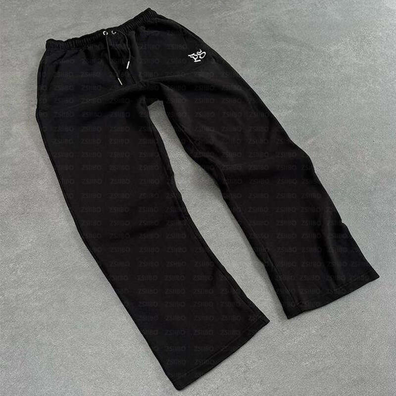 American casual sports suit, loose hooded cardigan, hoodie, ankle tied pants, two-piece set for men and women