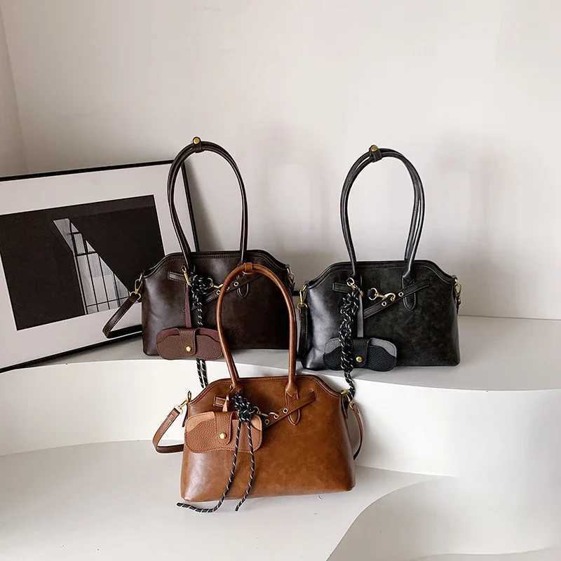 LEFTSIDE PU Womens Leather 2024 Winter New Trend Y2K Korean Fashion Womens Shoulder Cross Body Bag Womens Handbag Y250320