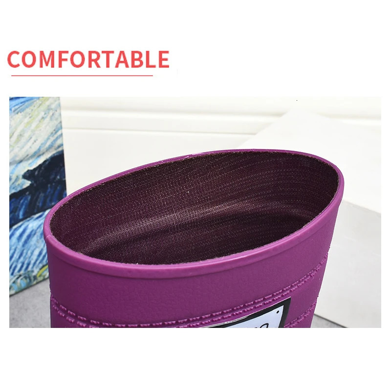 Outdoor Fashion Mid-calf Womens Non-slip Rain Boots Four Seasons Fashion Waterproof Non-slip Kitchen Work Rain Boots 250317