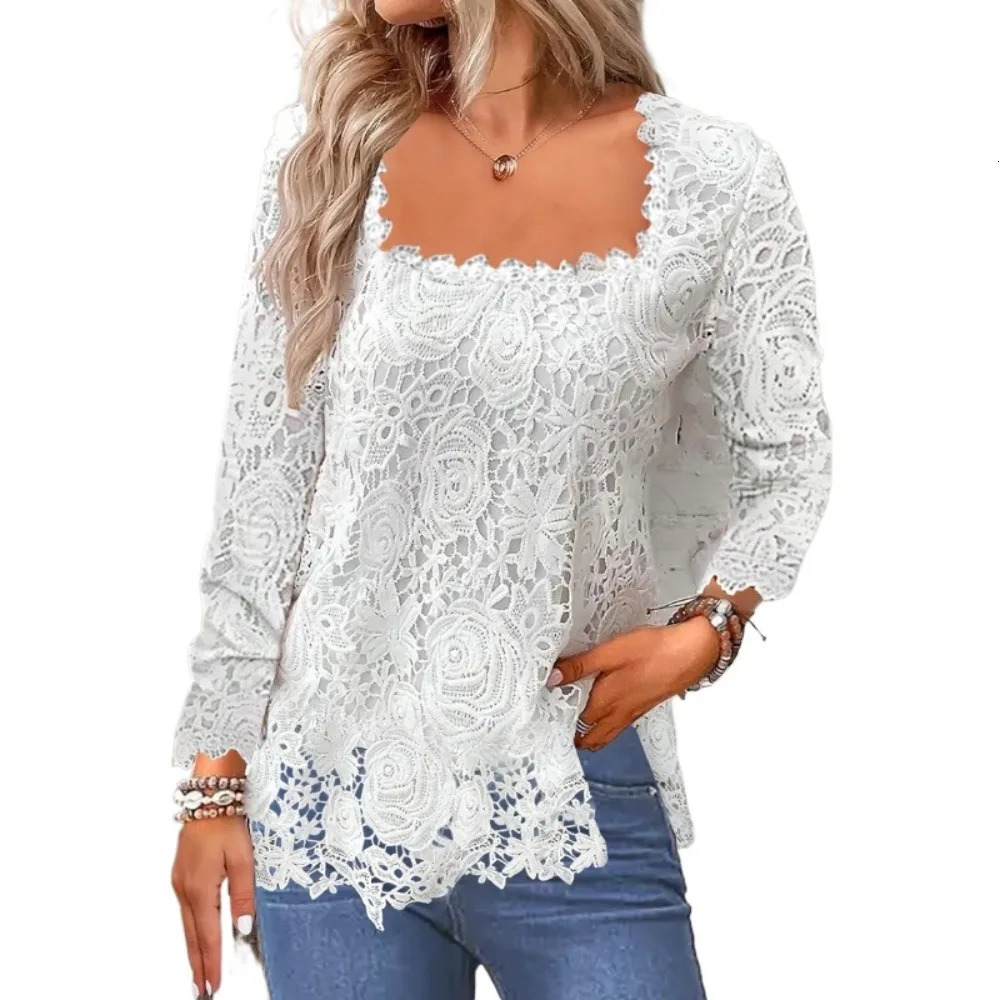 Top Tshirts fashionable clothing vintage womens streetwear lace Harajuku casual elegance summer and spring 250311