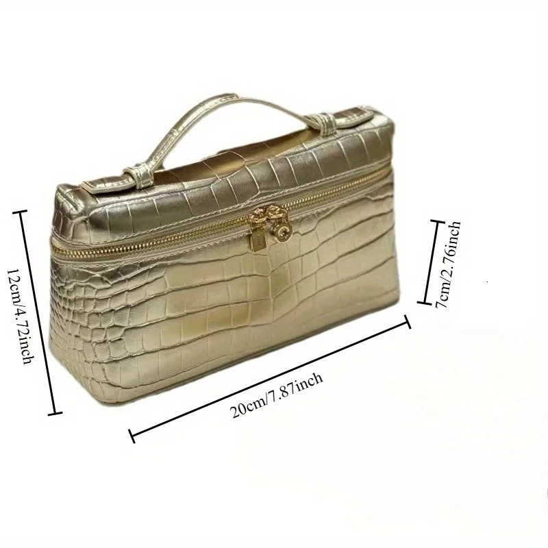 Home>Products>Crocodile Cowboy Lunch Box>Leather Square Bag>Fashion Lock Bag 250320