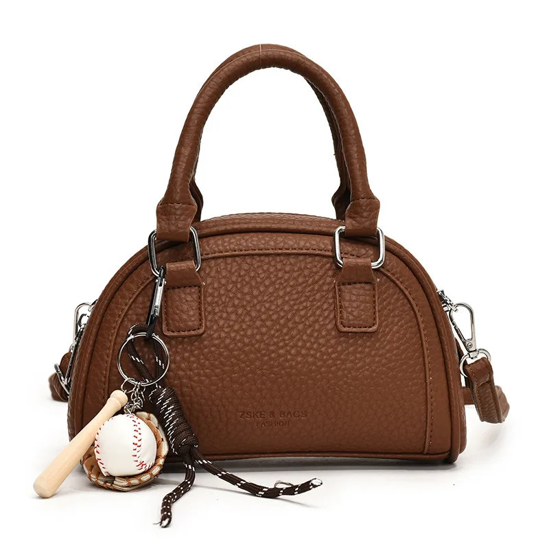 Small autumn and winter fashionable handheld bowling bag single shoulder cross body 250317