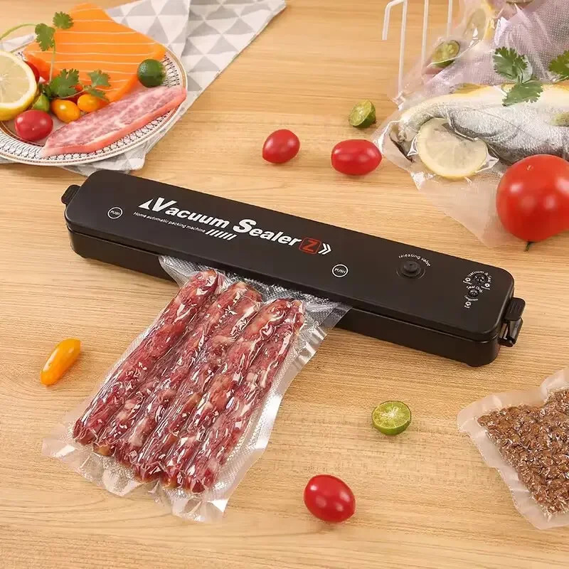 2024 Food Vacuum Sealer Packaging Machine with Free 10pcs Vacuum bags Household Kitchen Food Vacuum Sealing 250314