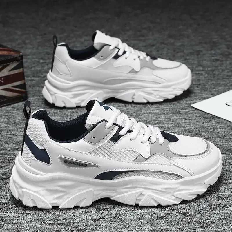 Mens shoes summer breathable thick sole running dad trendy shoes youth casual versatile sports shoes 2025 new shoes Y250320