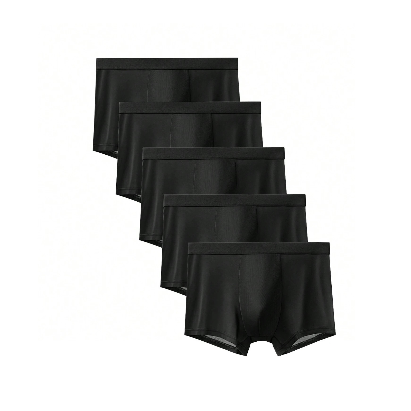 Mens Underwear Black Silk Boxer Shorts Graphene Breathable Ultra Thin Summer 250320