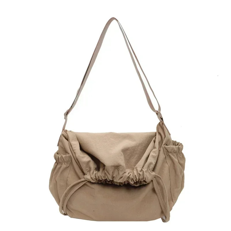 Nylon rope commuting handbag large capacity sewing selling womens solid shoulder bag in Bolsa Feminina 250320