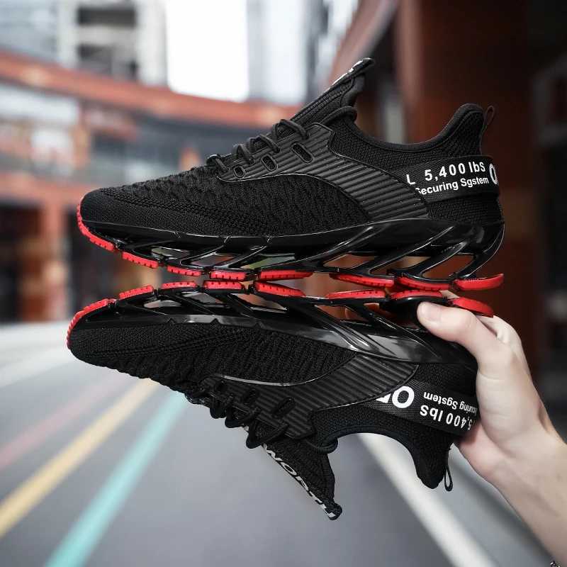 New outdoor mens running and walking shoes high-quality lace sports breathable blade sports shoes Y250320
