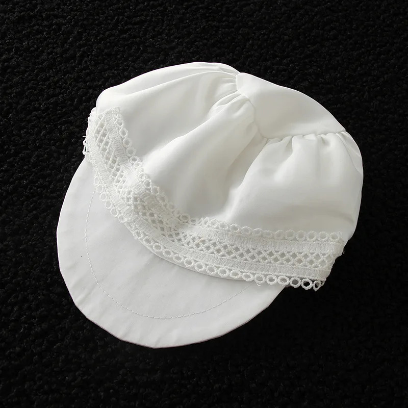 baby boy clothes white baptism baby romper set with hat turndown collar born first christmas boy birthday clothing 3-24M 250320