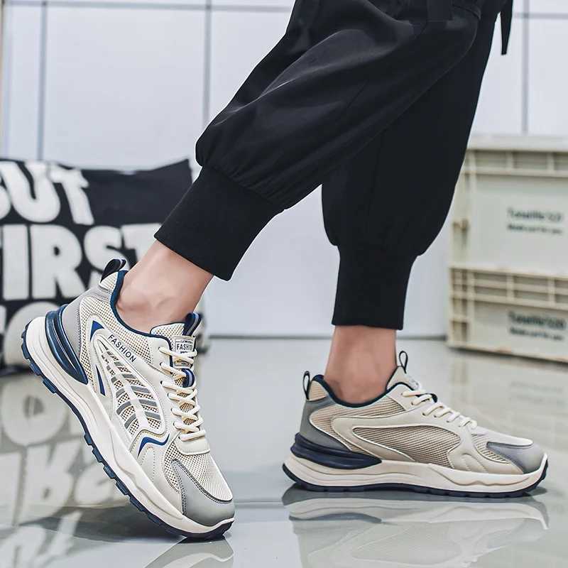 2025 Fashion Mens Sports Shoes Mesh Casual Shoes Lac up Mens Shoes Lightweight Vcanize Shoes Walking Sports Shoes Zapatillas Hbre Y250320