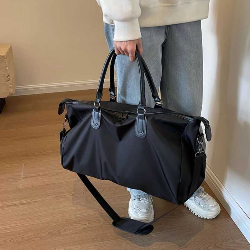 New Oxford Travel Bag Handbag Large Capacity Luggage Bag Neutral Shoulder Outdoor Handbag Weekend Waterproof Sports Fitness Bag Y250320