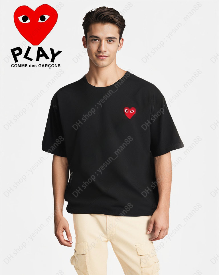 play t shirt Famous designer t shirt Red Love Hear tees mens womens fashion play couple tshirt casual short sleeve summer t-shirts streetwear hip-hop tops Print.
