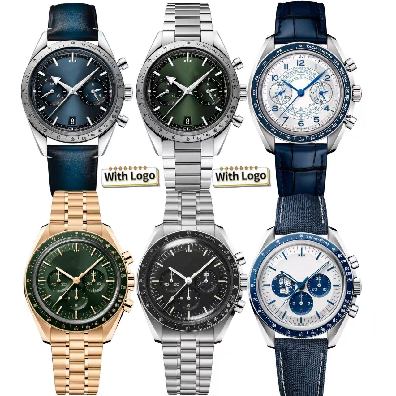 Luxury watch man chronograph Designer watch speed style master watches men all 904L Stainless steel waterproof Wristwatches reloj orologio montre