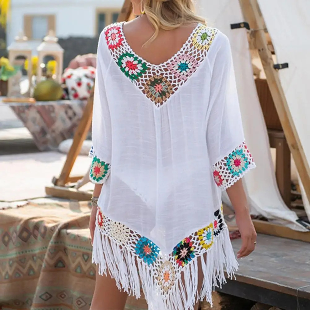 Fashionable womens loose top suitable for sunny swimsuits with loose tuning summer bikini swimsuits with loose fit suitable for beaches 250317