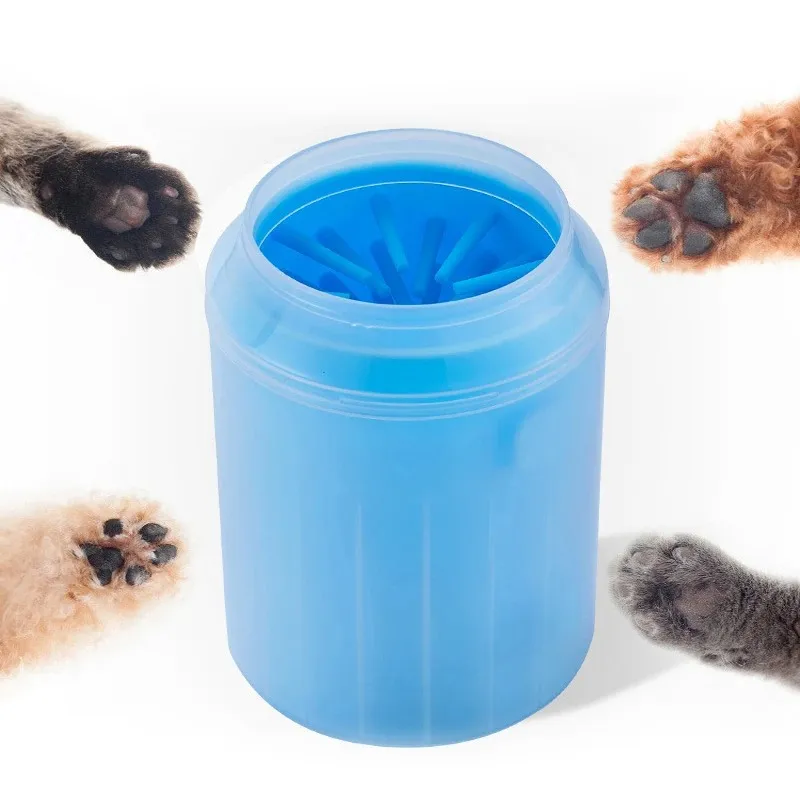 New Dog Paw Cleaner Cup Soft Silicone Combs Portable Outdoor Pet Foot Washer Paw Clean Brush Quickly Wash Foot Cleaning