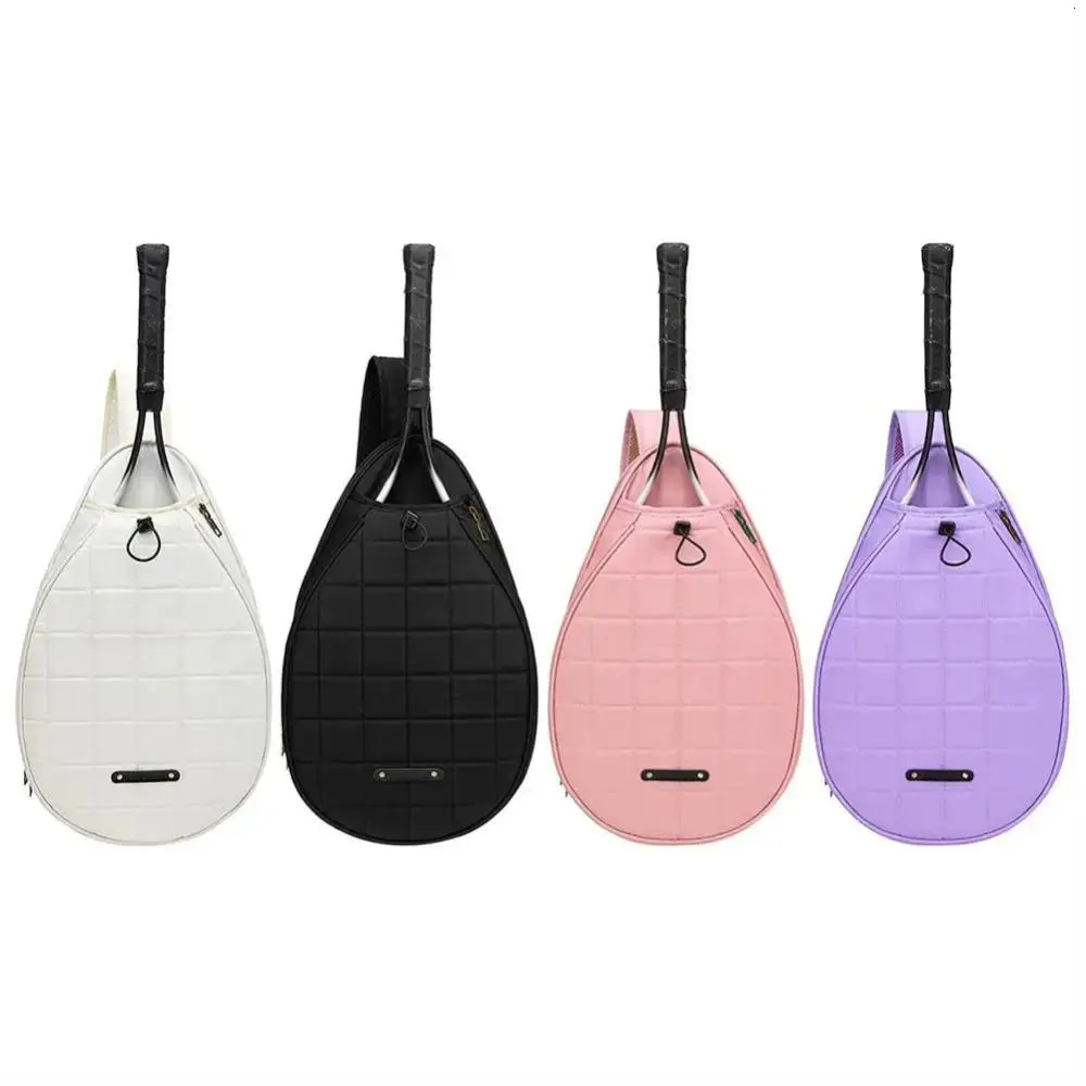 One Shoulder Tennis Bag Tennis Accessories Large Capacity Pure Color Badminton Bag Beauty Crossbody Tennis Crossbody Bag Youth 250320