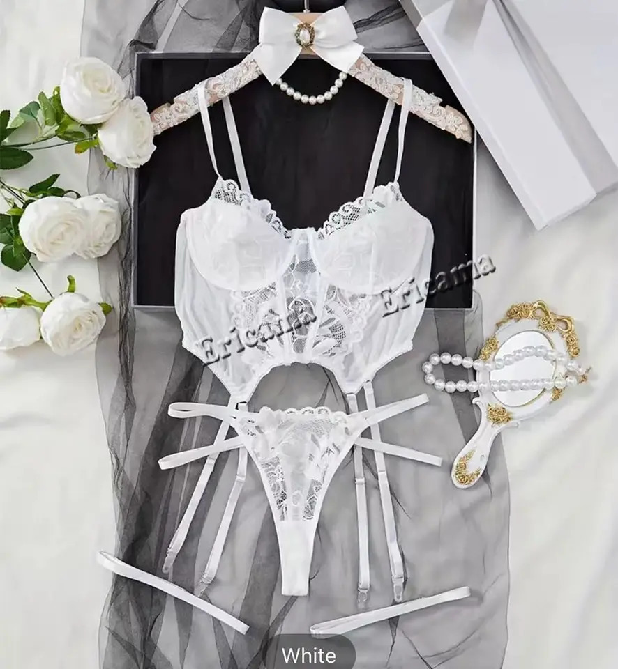 Sexy Set Womens Underwear Exotic Emotional Bra Set Embroidered Print Brassiere Lingerie Set Womens Set Push Up Thin Bralette 250320