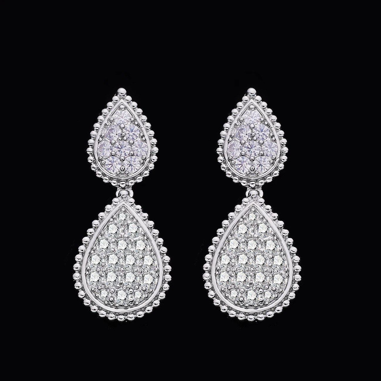 Fashion 4 PCS Party Accessories Earrings Necklace Bracelet Ring Cubic Zircon Wedding Bridal Jewelry Set for Women 250320 Z260313