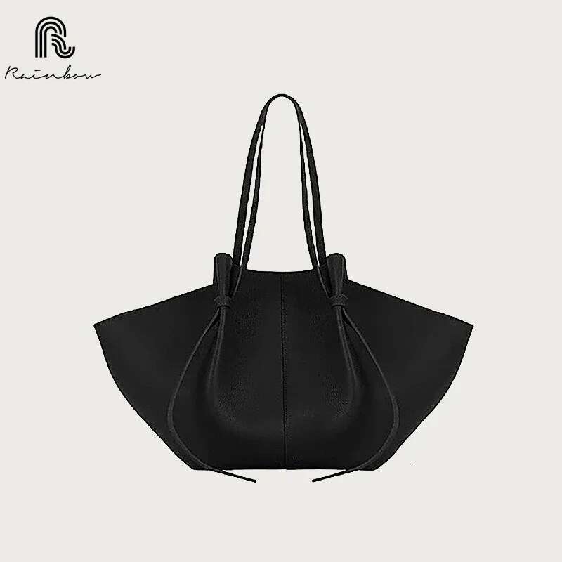 Designer bag RAINBOW Matte Leather Large Capacity Brand Design Women's Shoulder Bag Solid High-End Shopping Fashion Ladies Handbag
