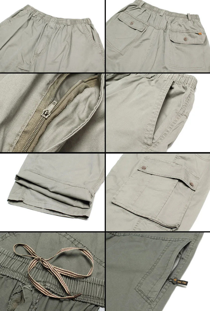Men Plus Large Size Cargo Pants Cotton Straight Oversize Tracksuit Wide Leg Tactical Baggy Trousers Spring Summer 5XL 6XL Z1 250320