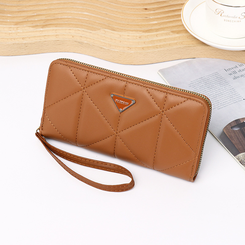 2025S Trend Designer Korean Version New Ins Long Style Large Capacity Zipper Women S Wallet Fashionable And High End Handbag