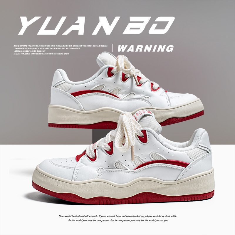 2025 Designer fashionable casual shoes Popular Bread Shoes Spring New Collection Thick soled Men's Board Shoes Summer Shoes Men's Trendy Sho