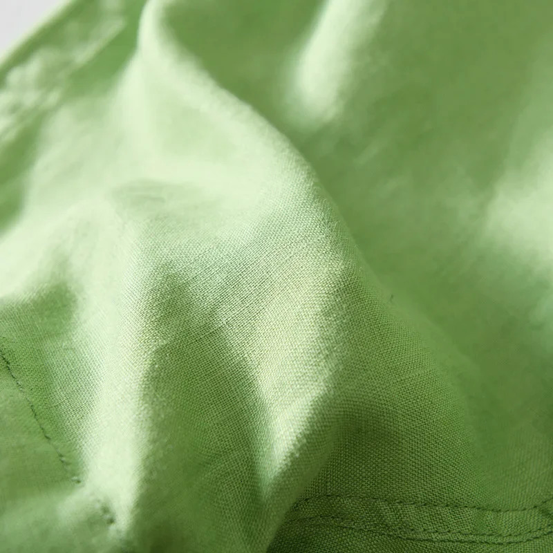 100% Pure Linen Shorts Fpr Men Summer Fashion Loose Beach Holiday Shorts Man Casual Shorts Plus Size Y2894 250320