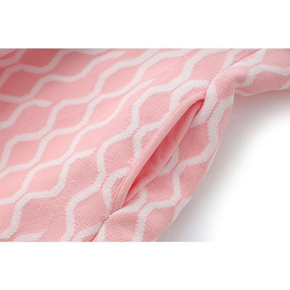 2025 New Summer Plaid Pattern Wear Women Sweet Sexy Tank Knit Mini Dress With Pockets Pink Blue