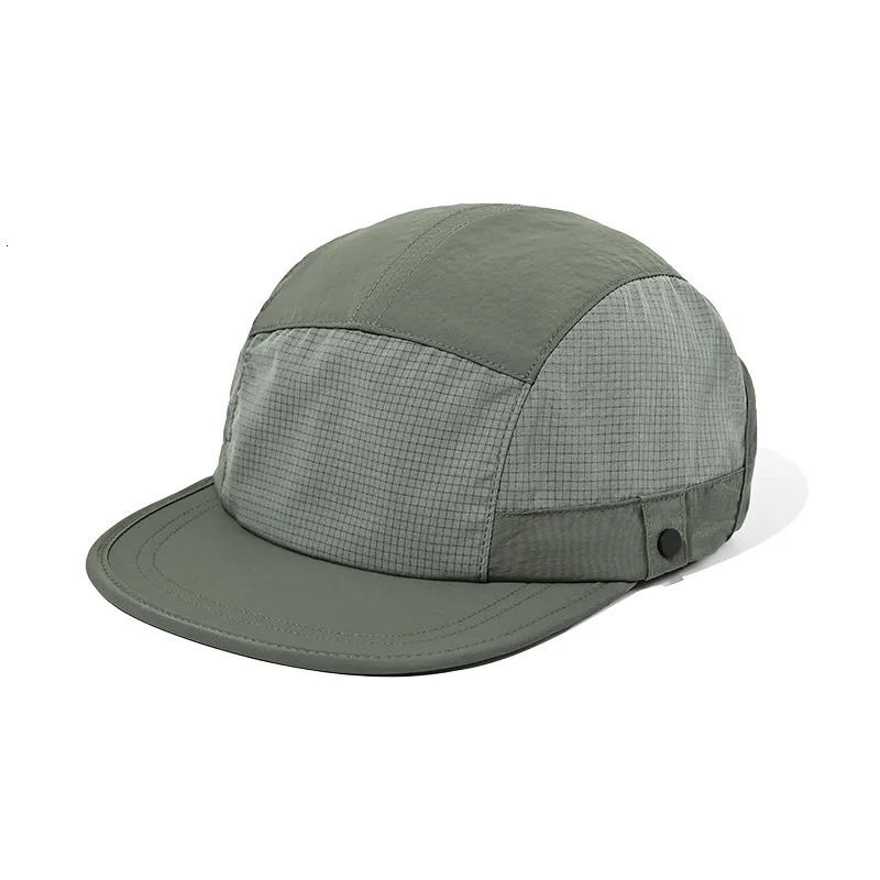Spring Summer Quick Drying 5 Pannel Baseball Cap for Women Men Breathable Soft Top Flat Brim Cool Hiking Hats 250320