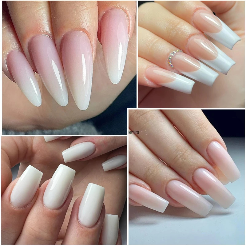 UR SUGAR 15ml Box Extension Nail Gel Jelly Pink White Clear UV Gel Hard Gel Extension Gel Nails Finger French Nail Art Manicure 250319