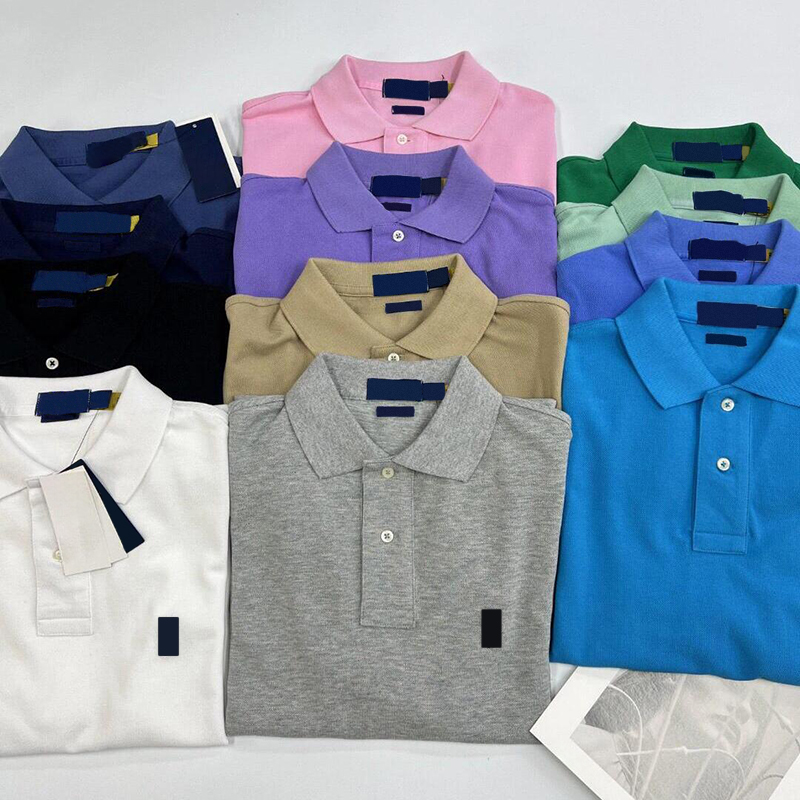 Men's Designer Embroidered Polo Shirts - Pure Cotton Short Sleeves, Sizes S-XXL, Available in 22 Colors