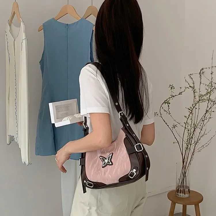 Bags for womenbags for women trend 2024Female Motorcycle Underarm Bag Original High Grade Single Shoulder Bag Crossbody Bag Y250319