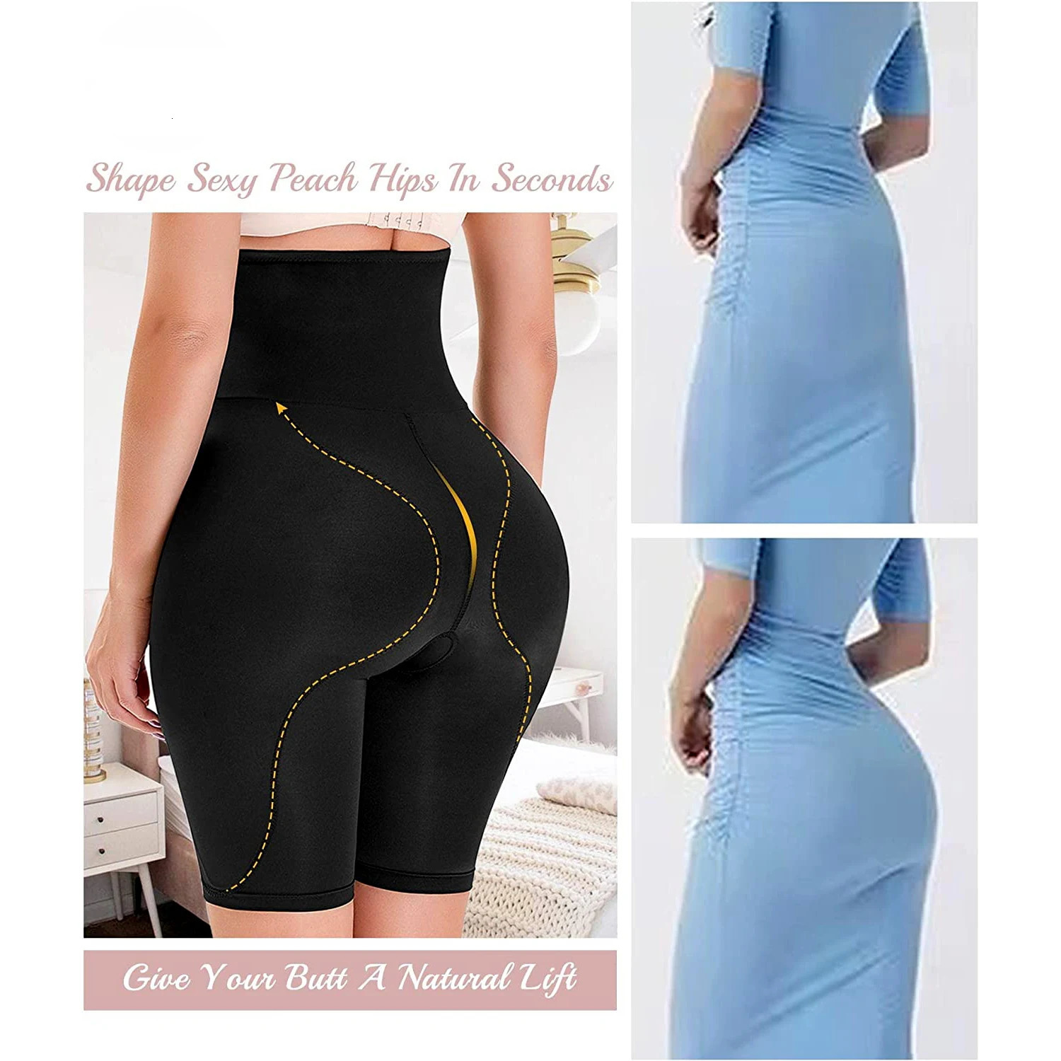 Hip Pads for Women Shapewear Butt Lifter Ass Body Shaper with Butt Pads Hip Enhancer Panties to Make Butt Bigger Underwear 250321