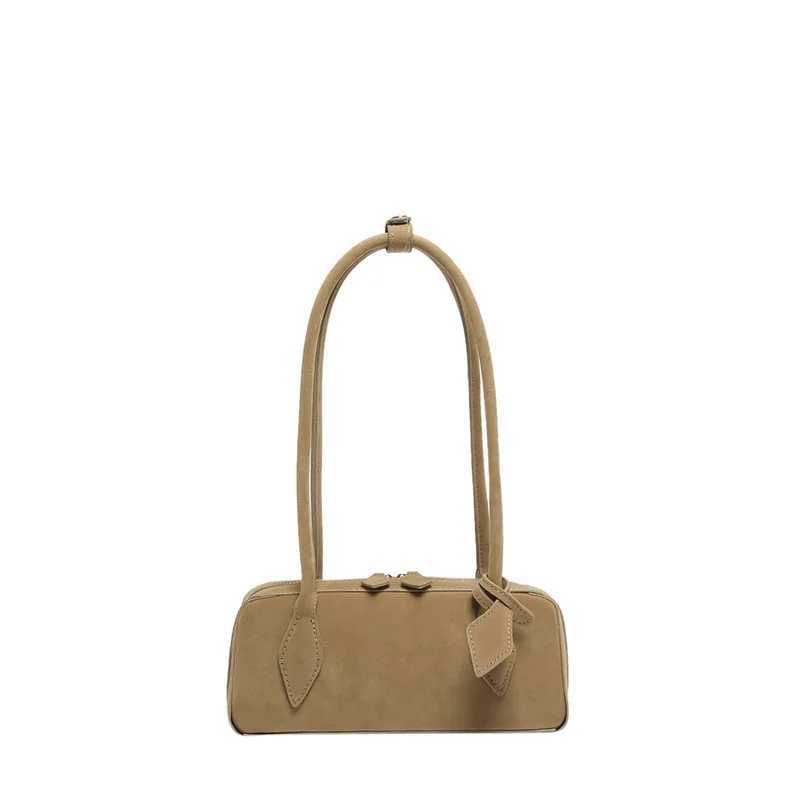Luxury Quality Matte Nubuck Suede Boston Large Winter Office Commuter Shoulder Shopping Bag For Women Handbag Y250319
