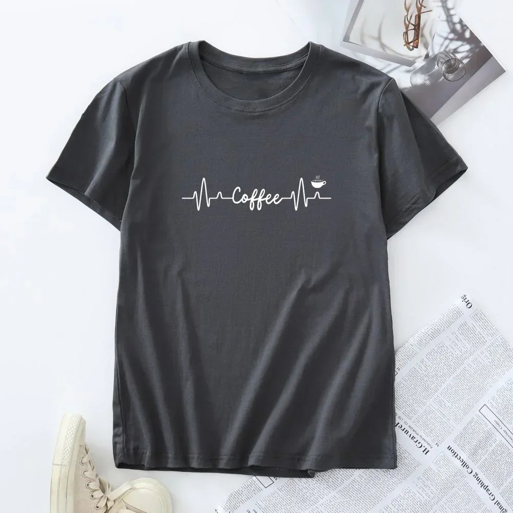 Plus Size Women Tees Summer Woman T Shirts Short Sleeve T-shirt 100% Cotton Womens Tops Clothing Female Tshirt 250320
