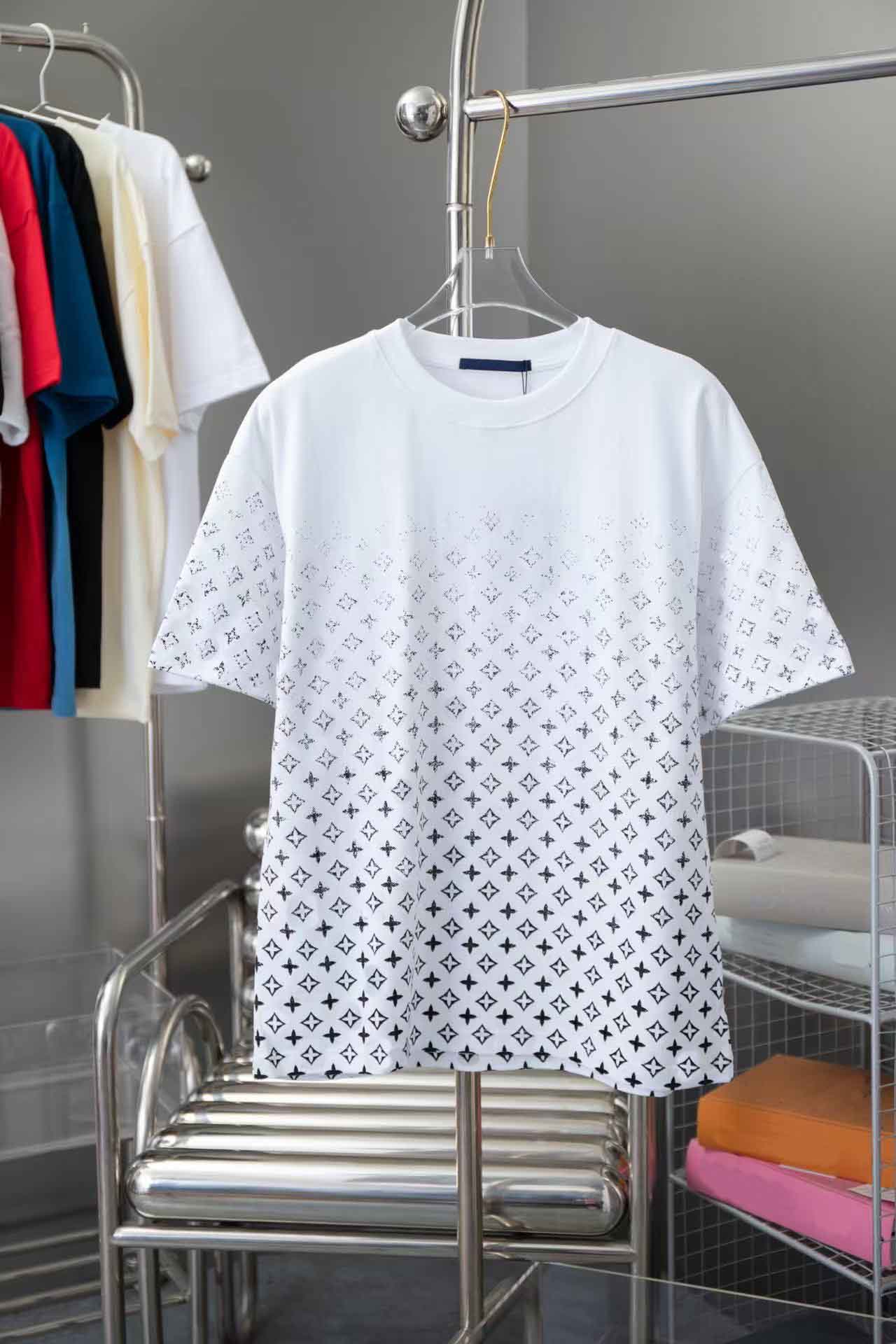 24SS Summer Mens Womens Plus Size Tees Loose Tees Brands Mens Casual T Shirt Clothing Shorts Sve Clothes T-shirt S-2XL w250424