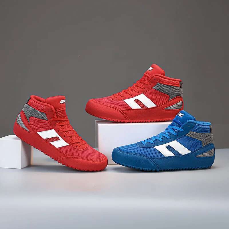New Shoe Fighting Bo Wrestg Rubber Outsole Breathable Wear-resistant Shoes for Child Women Men Size 29-44