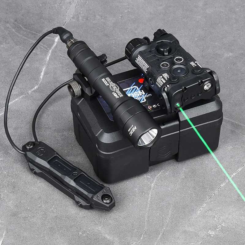 Tactical NGAL Red Green Blue Indicator SF M600 M300 Flashlight White Strobe Light LED Hunting Weapon Lamp Airsoft Accessories X250321