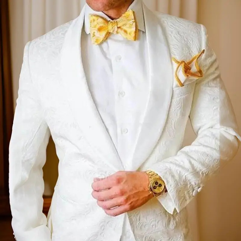 1 Pc Floral Men Suit Jacket for Wedding Party 2024 Slim Fit Groom Tuxedo Blazer Italian Style Fashion Male Ready 250311