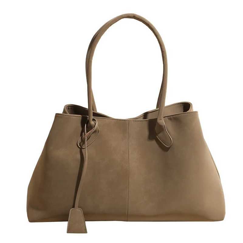 Artificial suede solid color high-quality fashionable Versatile handbag 2025 womens product hot selling large capacity shoulder bag Y250320