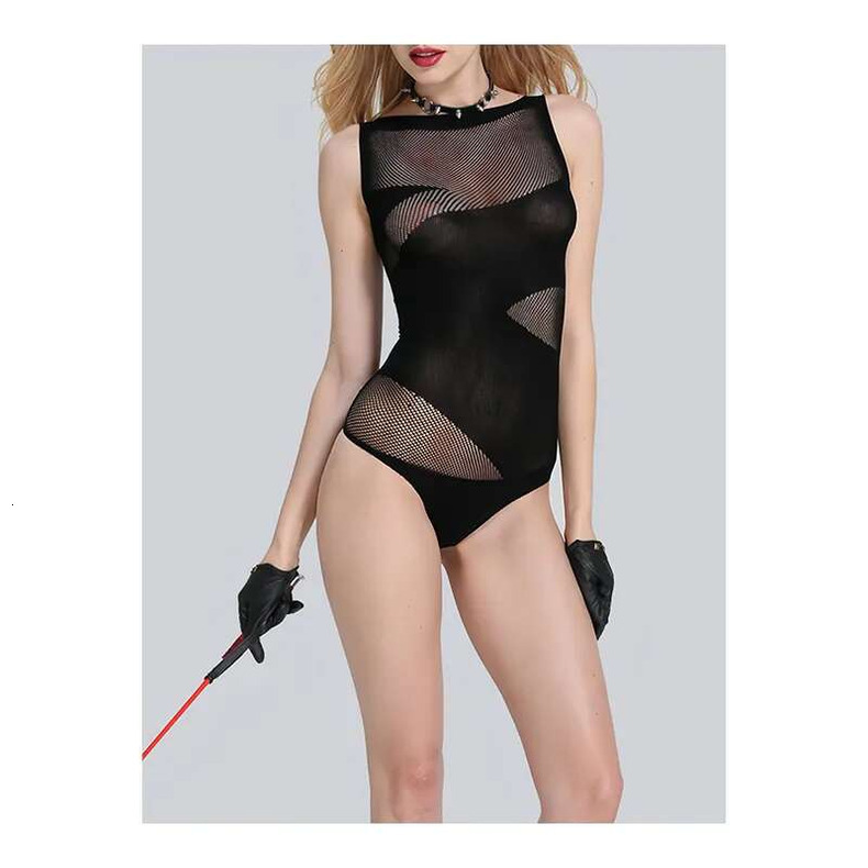 higher quality Erotic pamas Sexy Black lace transparent sexy temptation one-piece suit