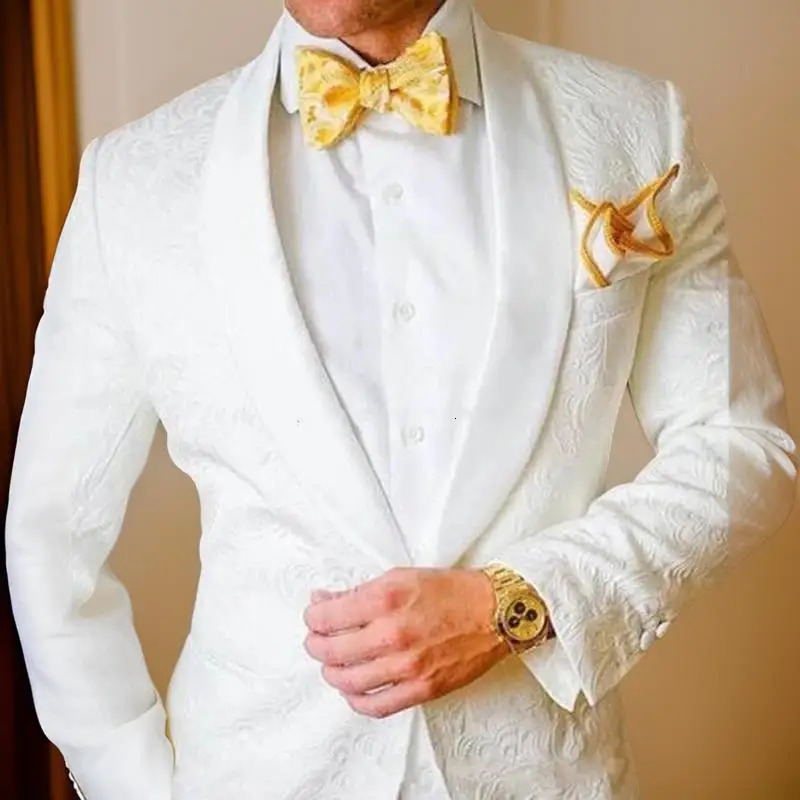 1 Pc Floral Men Suit Jacket for Wedding Party 2024 Slim Fit Groom Tuxedo Blazer Italian Style Fashion Male Ready 250311