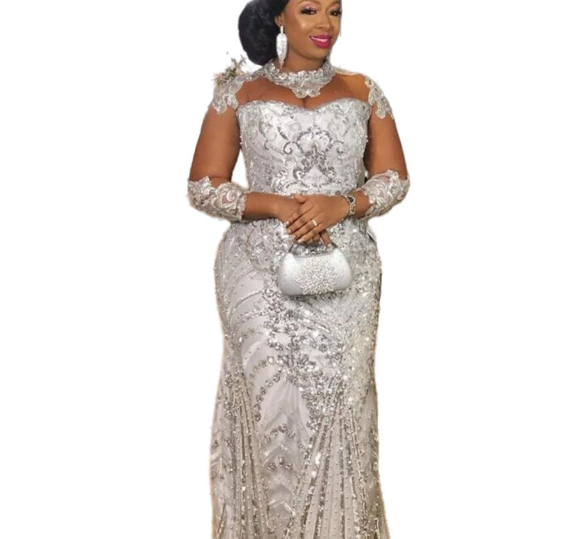 Sirène personnalisée deux robes de bal 2025 Illusion paillette de soirée Fête formelle deuxième anniversaire robes de fiançailles plus robes de t