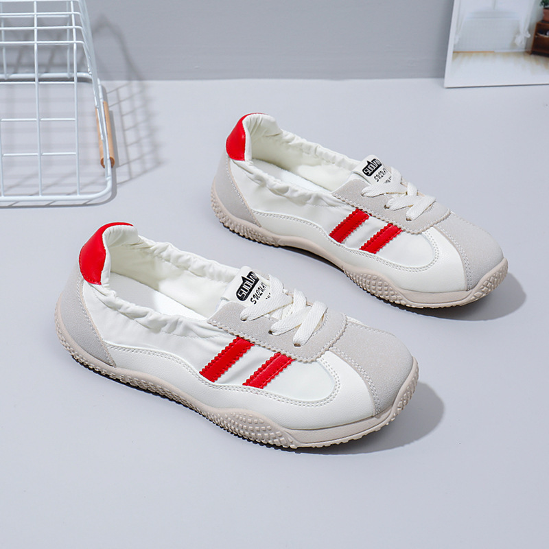 2025 new white Korean version female student net thick sole sports designer fashionable casual board shoes for the street
