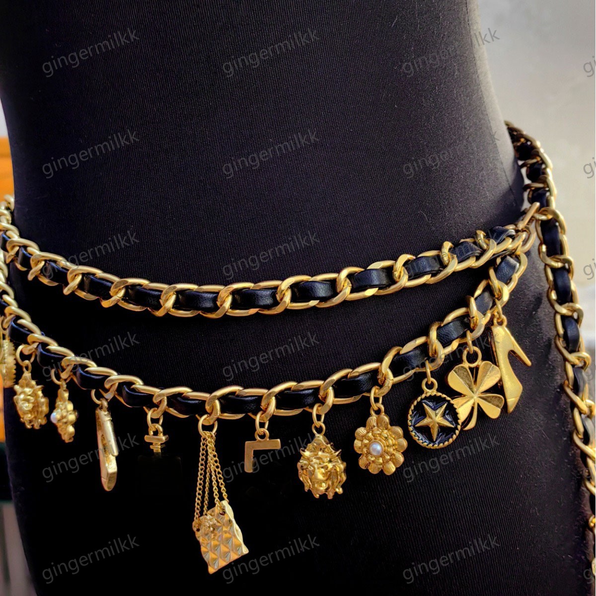 Belts Women Metal Chain Belt Punk Hip Hop Gold Waist Straps For Jeans Trousers Casual WaistbandBelts