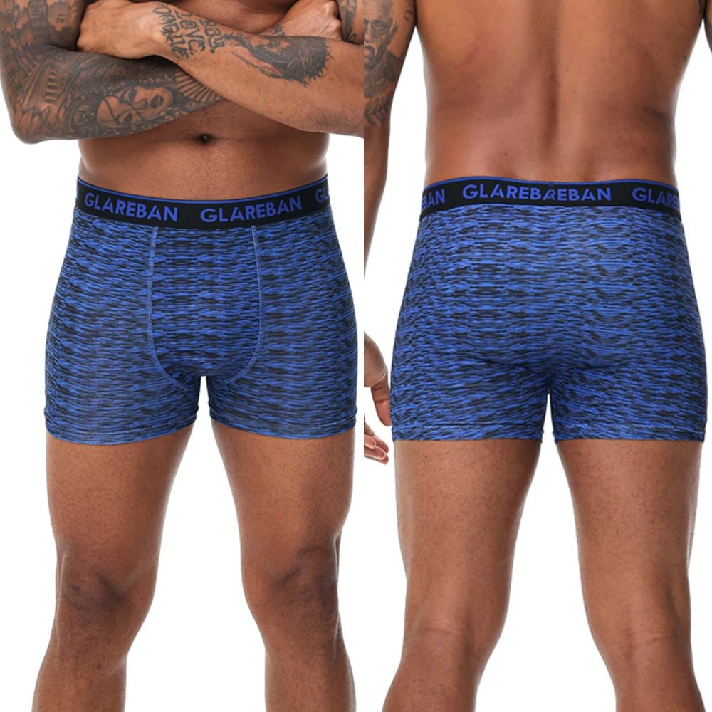 3piece set of boxing shorts suitable for mens soft underwear foldable sexy 250320Z